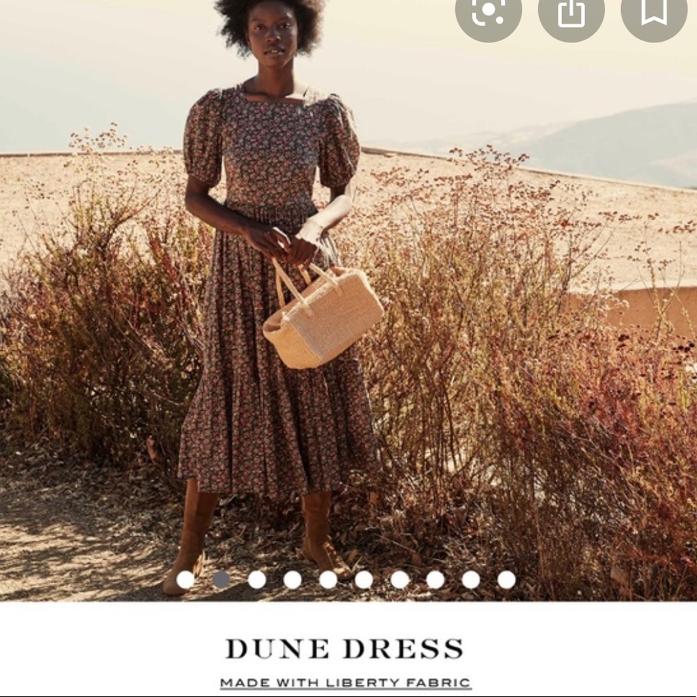 NWT Dôen Dune Dress in Green Floral Liberty Medium